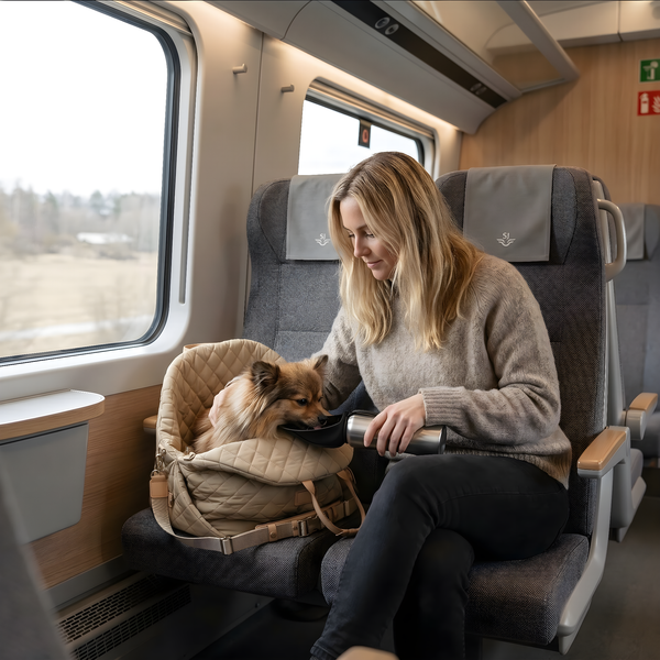 Gjennomtenkt Vannflaske for Hund – Temperaturbevarende Termos med Integrert Drikkeskål