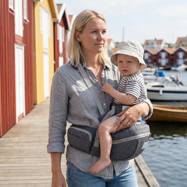 Ergonomisk hoftesete – Avlaster rygg & gjør bæringen enklere i hverdagen