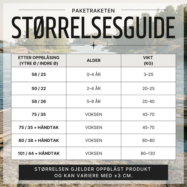 Stripete flytering med håndtak