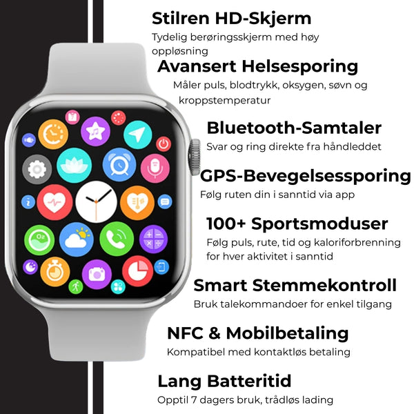 HD-smartklokke for Android og iOS