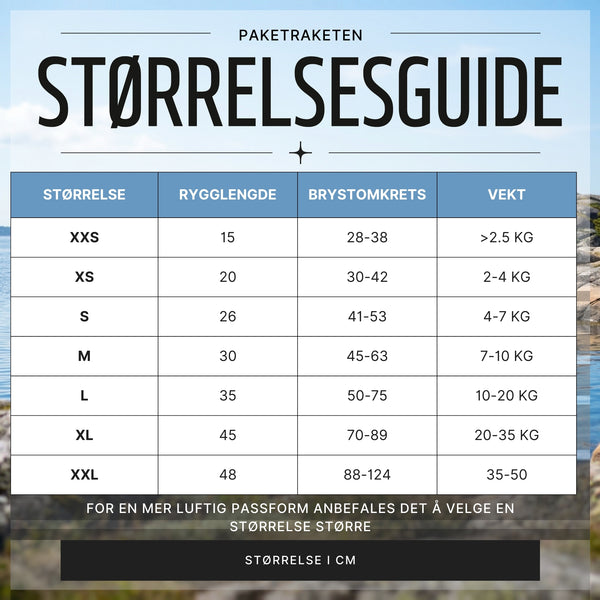 Sikkerhetsvest for Store Hunder