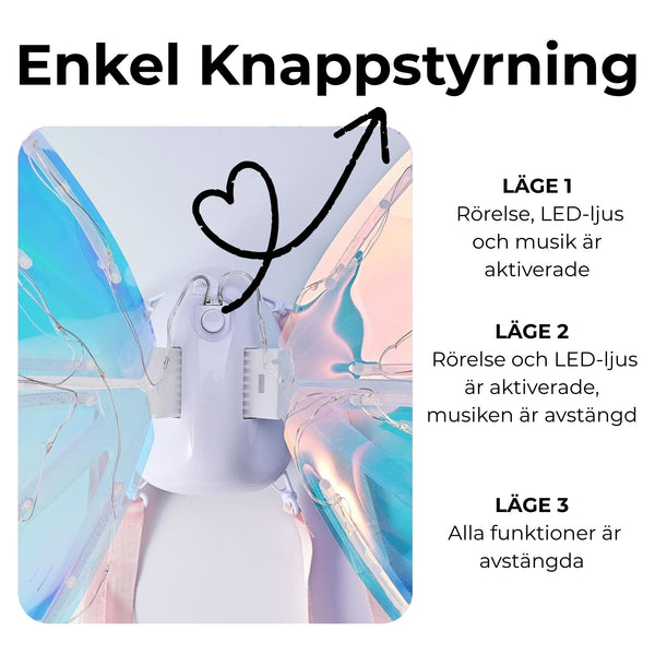 Glödande Fjärilsvingar för Husdjur